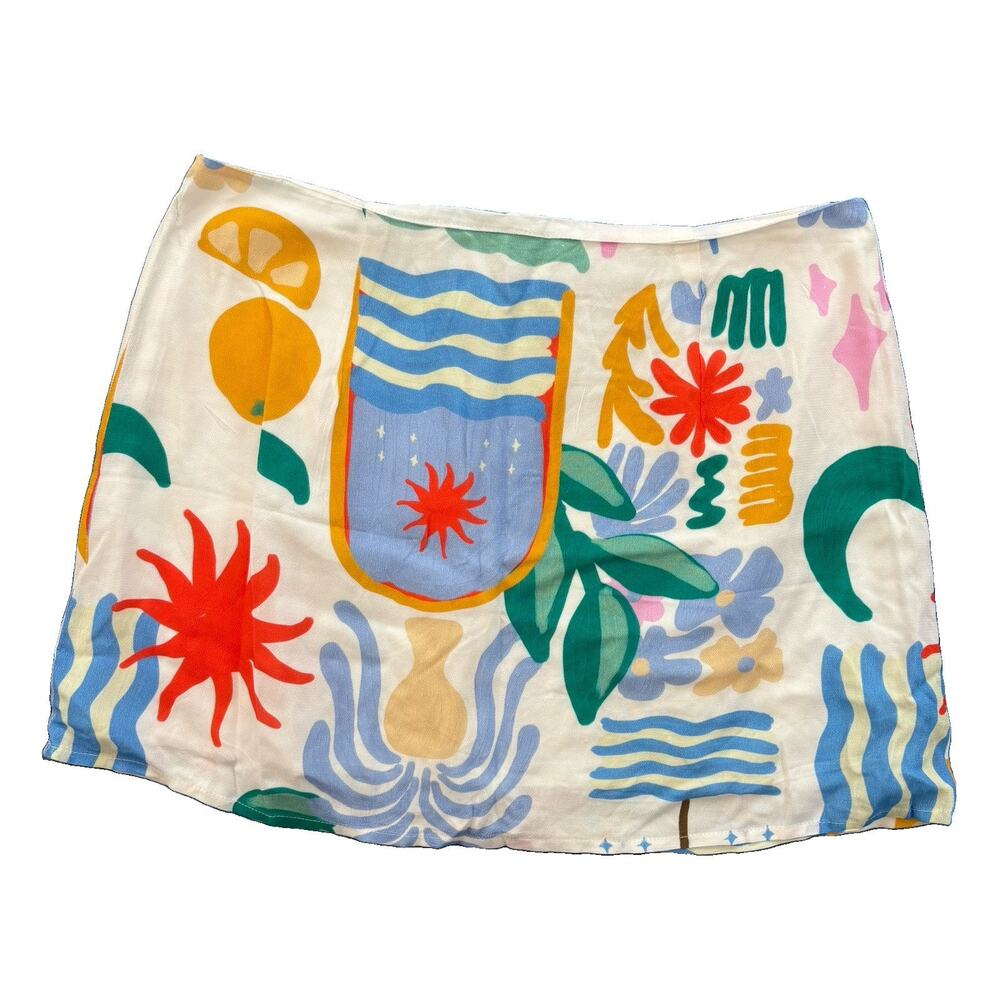 NWT Princess Polly Floral Mini Caraliia Mini Skirt Blue Multi US 8